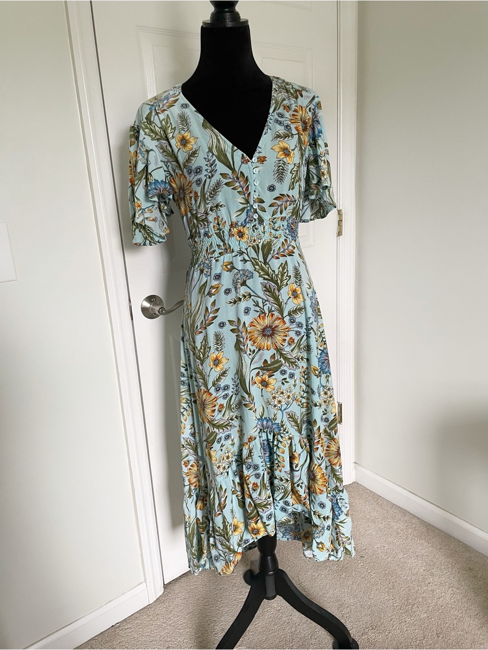 ABEL THE LABEL Floral Maxi Dress XS